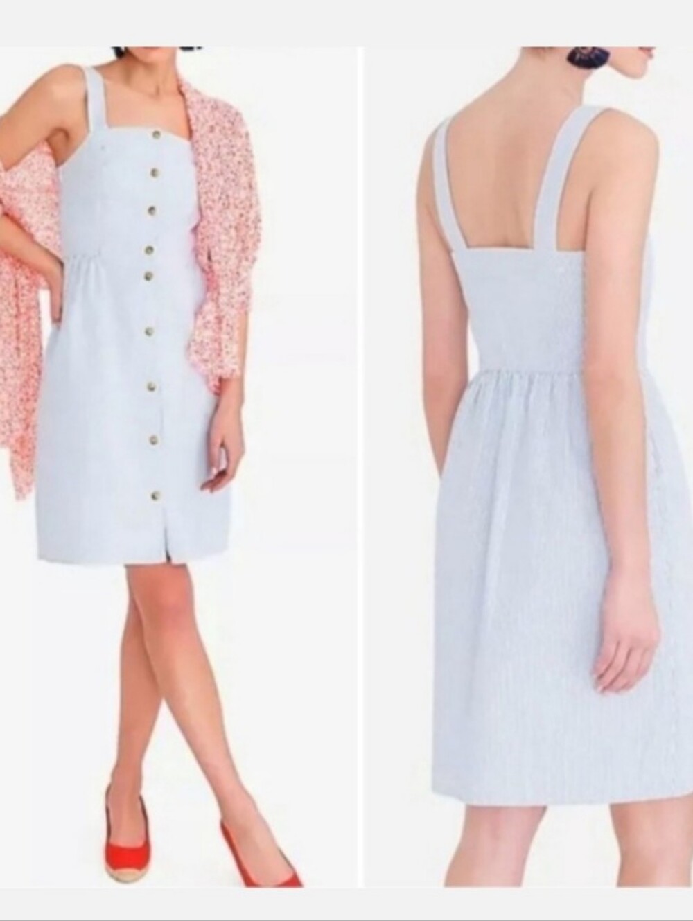 J.Crew Factory Seersucker Sundress Size 0